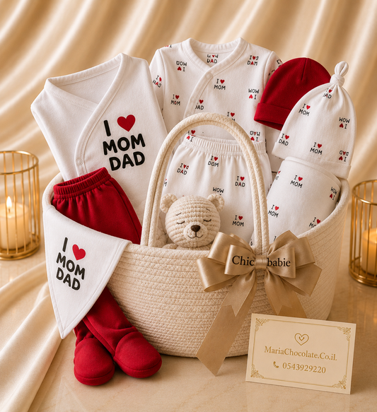 מתנה ליולדת I Love Mom & Dad